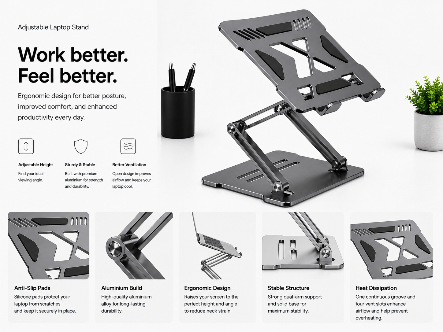 Adjustable Laptop Stand